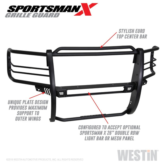 Westin Sportsman X Grille Guard Fits 2016-2019 Chevrolet Silverado 1500 40-33875