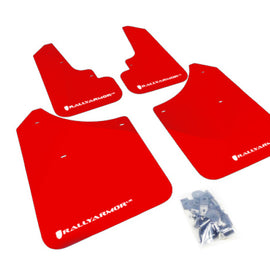 Rally Armor UR Red Mud Flaps w/ White Logo for 2003-2008 Subaru Forester MF5-UR-RD/WH