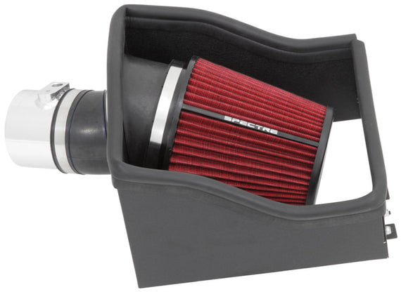 Spectre 12-14 Ford F150 V6-3.5L F/I Air Intake Kit - Polished w/Red Filter 9978