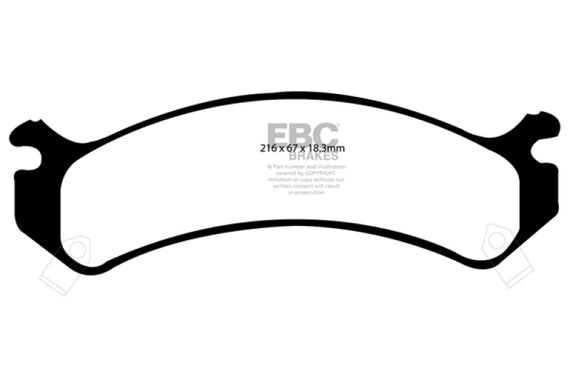 EBC 01-05 Cadillac Deville 4.6 HD Redstuff Front Brake Pads DP31305C