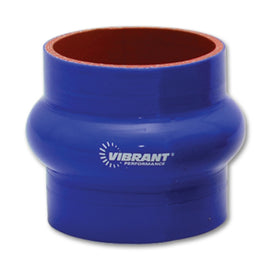 Vibrant 4 Ply Reinforced Silicone Hump Hose Connector - 2in I.D. x 3in long (BLUE) 2730B