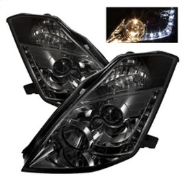 Spyder Auto PRO-YD-N350Z02-DRL-SM Smoke LED Projection Headlight 5064752