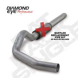 Diamond Eye KIT 5in Catback MFLR RPLCMENT PIPE Single AL: 2004.5-2007.5 DODGE CUMMINS 600 K5244A-RP