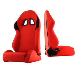 Xtune Xm-Ii Racing Seat Pu (Double Slider) Red/Black Passenger Side RST-XM2-01-RDB-PA 9933967