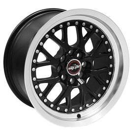 RACE STAR 88 DART 15X8 4X100 +20.0 CB64.1 BLACK MACHINED LIP 1 RIM