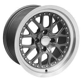 RACE STAR 88 DART 15X8 4X100 +20.0 CB64.1 METALLIC GRAY MACHINED LIP 1 RIM