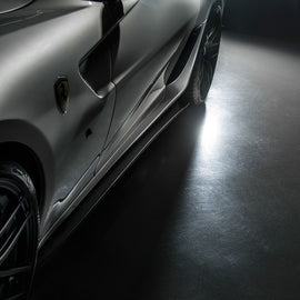 VORSTEINER 599-VX AERO SIDE SILL EXTENSION BLADES CARBON FIBER FOR FERRARI 599