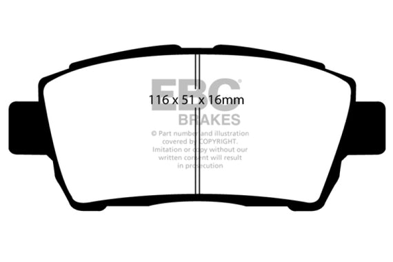 EBC DP31295C REDSTUFF CERAMIC PERFORMANCE BRAKE PADS - FRONT DP31295C