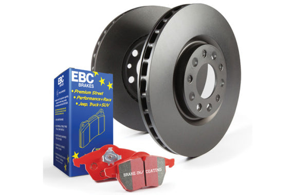 EBC Brakes S12KR1223 S12 Kits Redstuff and RK Rotors Fits 03-04 Impreza S12KR1223