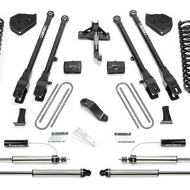 Fabtech 17-21 Ford F250/350 4WD Gas 6in 4Link Sys w/Coils & 2.25 Dl Resi Frt & Dl Rr Shks K2296DL