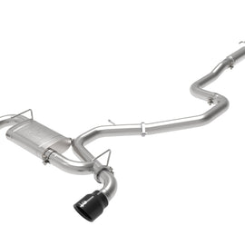 aFe Takeda Exhaust Cat-Back 19-20 for Hyundai Veloster N 304SS Black Dual Tips E 49-37010-B