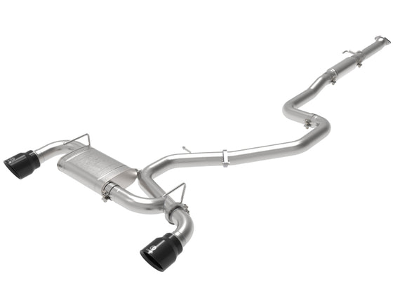 aFe Takeda Exhaust Cat-Back 19-20 for Hyundai Veloster N 304SS Black Dual Tips E 49-37010-B