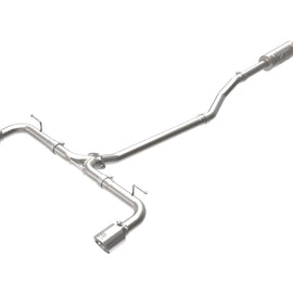 aFe Takeda 2-1/2in 304 SS Cat-Back Exhaust w/ Polished Tips 14-18 Mazda 3 L4 2.0L/2.5L 49-37015-P