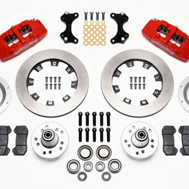 Wilwood Dynapro 6 Front Hub Kit 12.19in Red WWE ProSpindle 140-10741-R
