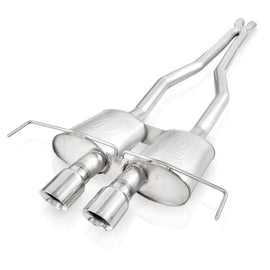 Stainless Works 2009-15 Cadillac CTS-V Coupe 3in Catback System X-Pipe Chambered Mufflers 4in Tips CTSV9CPCBHDR