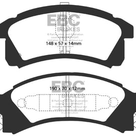 EBC 91-95 Buick Skylark 2.3 Redstuff Front Brake Pads DP31174C