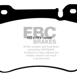 EBC 05-07 Mercedes-Benz C230 (W203) 2.5 Sport Sedan Yellowstuff Front Brake Pads DP41590R