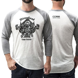 Cobb Boxerhead Raglan Shirt White/Grey - Medium CO-BOXERHEAD-M
