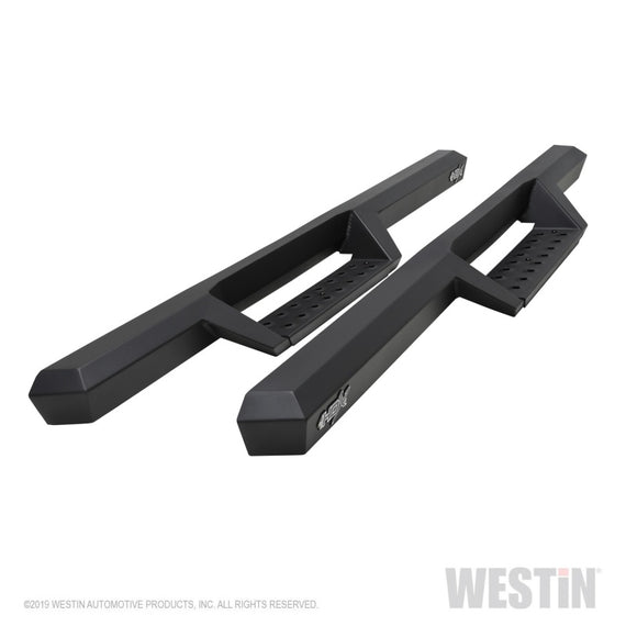 Westin 19-20 Chevrolet Silverado / GMC Sierra 1500 HDX Drop Nerf Step Bars - Textured Black 56-14115