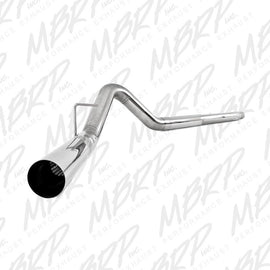 MBRP SINGLE SIDE 4IN FILTER BACK EXHAUST SYSTEM FOR 08-10 FORD F250/350/450 6.4L S6242SLM