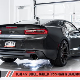 AWE Tuning Track Edition Axleback Exhaust w/ Dual Black Tip for 16+ Camaro SS 3020-33053