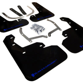 Rally Armor 17-23 Subaru Impreza 4D/5D Black UR Mud Flap w/Blue Logo MF45-UR-BLK/BL