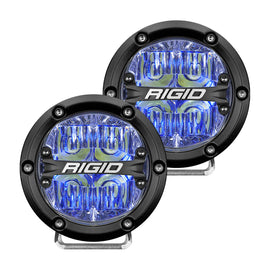 Rigid Industries 360-Series 4in LED Off-Road Drive Beam - Blue Backlight (Pair) 36119