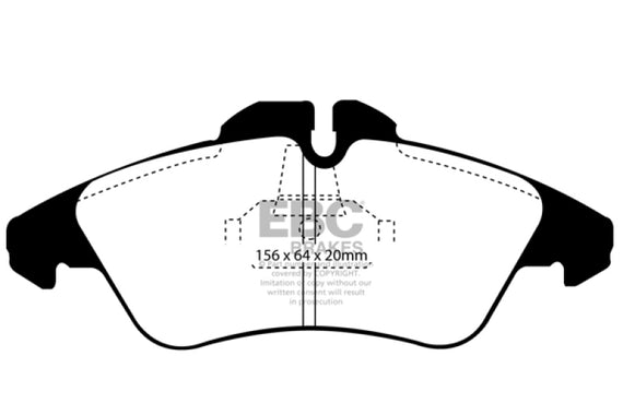 EBC 03-05 Dodge Sprinter 2500 Bosch Rear Ultimax2 Front Brake Pads UD950