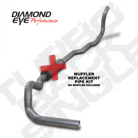 Diamond Eye K4211A-RP 4" Exhaust 89-93 Dodge 5.9 Diesel 4WD No Muffler K4211A-RP
