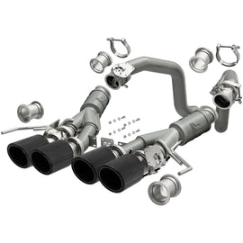 MagnaFlow 14-19 Chevrolet Corvette V8 6.2L GAS Competition Axle Back w/Quad Black Tips 3in Dia 19381