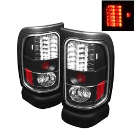 Spyder Dodge Ram 1500 94-01/Ram 2500/3500 94-02 LED Tail Lights Black ALT-YD-DRAM94-LED-BK 5002693