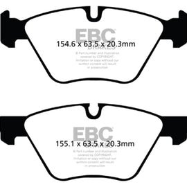 EBC Red Stuff Front Brake Pads for 09-14 BMW Z4 3.0L E89 - DP31493C DP31493C