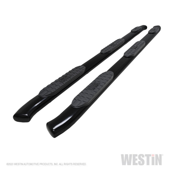 Westin 2020 Chevy Silverado 2500/3500 Crew Cab (6.5ft Bed) PRO TRAXX Oval W2W Nerf Step Bars - Black 21-534765