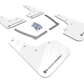 Rally Armor 16-21 Honda Civic Si Coupe White UR Mud Flap w/ Black Logo MF50-UR-WH/BLK
