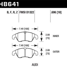 Hawk Performance Ceramic Disc Brake Pads - HB641Z.696 HB641Z.696