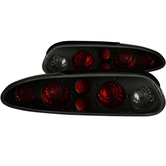 Anzo 221175 Dark Smoke Lens Halogen Bulb Tail Lights for 93-02 Chevrolet Camaro 221175