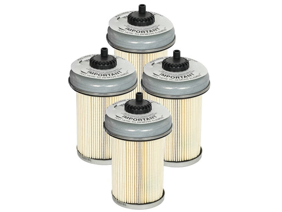 aFe ProGuard D2 Fluid Filters Fuel F/F FUEL GM Diesel Trucks 92-00 V8- 6.2L 6.5L (td) - 4 Pack 44-FF001-MB
