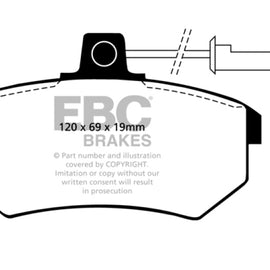 EBC 89-90 Audi 100 Quattro 2.3 Yellowstuff Front Brake Pads DP4486R
