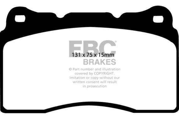 EBC DP41210R YELLOWSTUFF ULTIMATE RACE BRAKE PADS - FRONT DP41210R