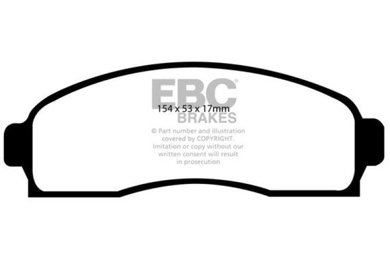 EBC Yellow Stuff Front Brake Pads for 03-06 Chevy Equinox 3.4L - DP41617R DP41617R