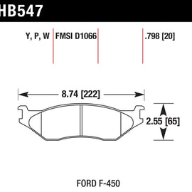 Hawk SuperDuty Disc Brake Pads - HB547P.798 HB547P.798