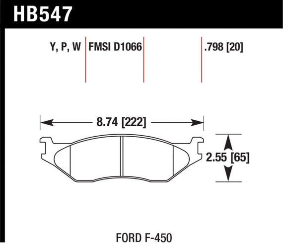 Hawk SuperDuty Disc Brake Pads - HB547P.798 HB547P.798