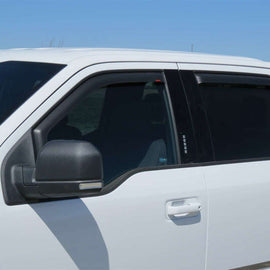 EGR In-Channel Window Visors for 15+ Ford F150 Crew Cab Set of 4 - Matte 573495WB