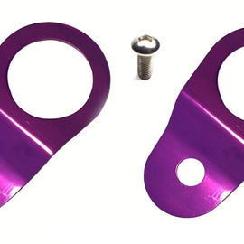 Torque Solution Radiator Mount Combo (Purple) : Mitsubishi Evolution 7/8/9 TS-EV-013C