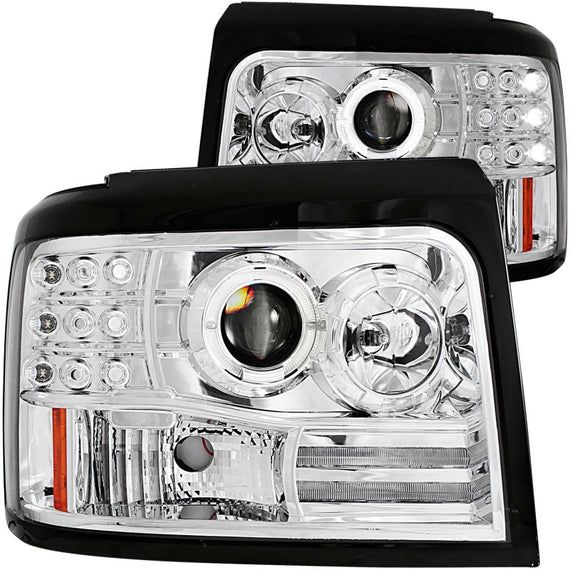 Anzo 111183 Projector Headlights with Parking Light for Ford Bronco/F-150/F-250 111183