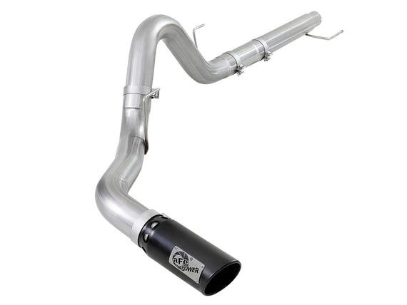 aFe Atlas 4in Aluminized Steel DPF-Back Exh 18-19 Ford F-150 V6-3.0L (td) w/ Black Tip 49-03106-B