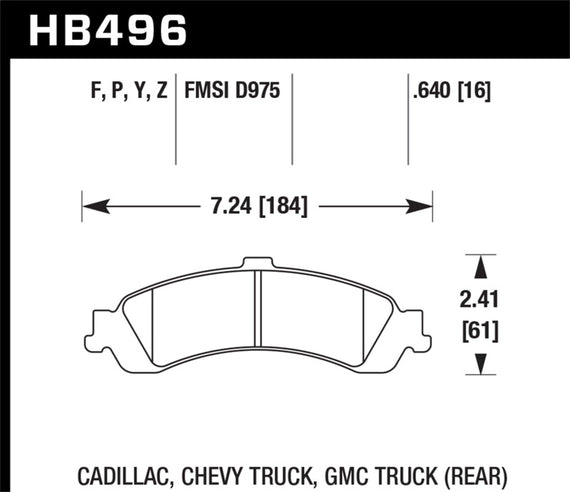 Hawk HPS Street Brake Pads HB496F.640