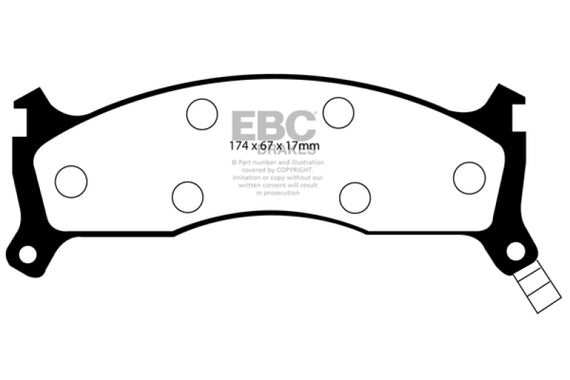EBC 95-97 Kia Sportage 2.0 Ultimax2 Front Brake Pads UD670