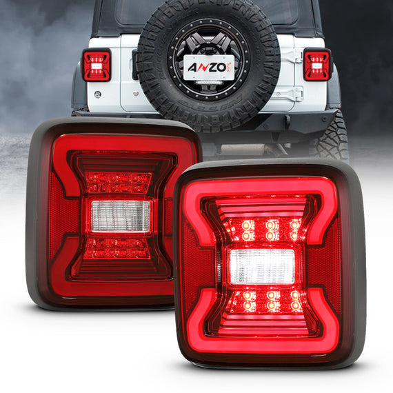 Anzo USA 311295 Tail Light Assembly Fits 18-20 Wrangler (JL) 311295