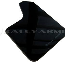 Rally Armor Universal Fit (No Hardware) Black UR Mud Flap w/ Grey Logo MF12-UR-BLK/GRY